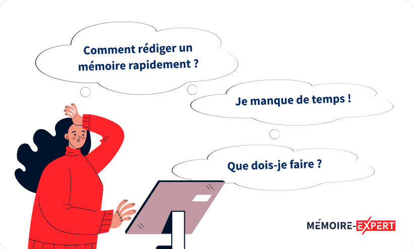 Le stress de la rédaction rapide d'un mémoire