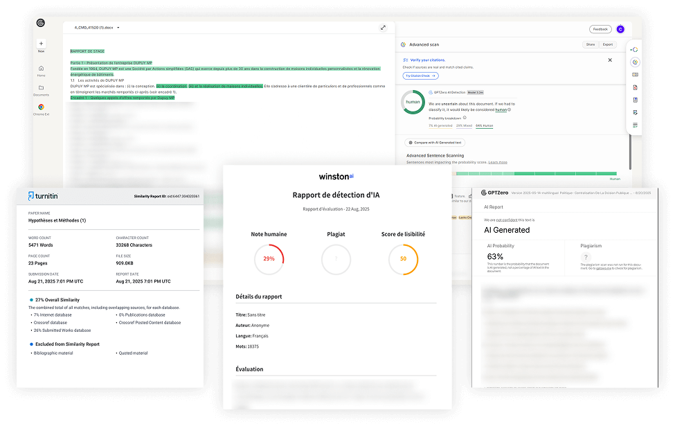 Vérification du plagiat d’un mémoire