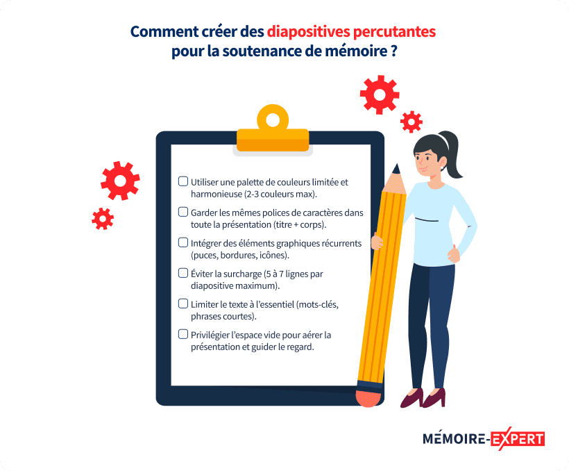 Comment créer des diapositives percutantes pour la soutenance de mémoire ?