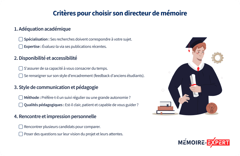 Critères pour choisir son directeur de mémoire