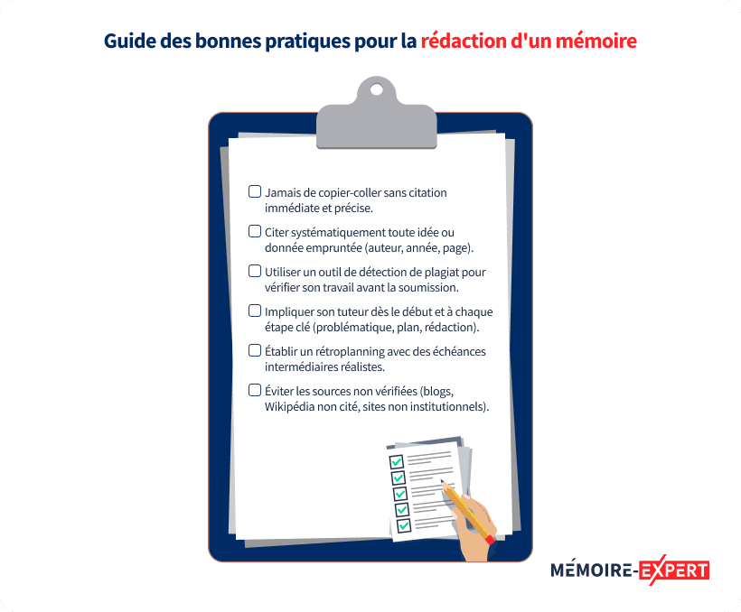 Guide des bonnes pratiques pour la rédaction d'un mémoire