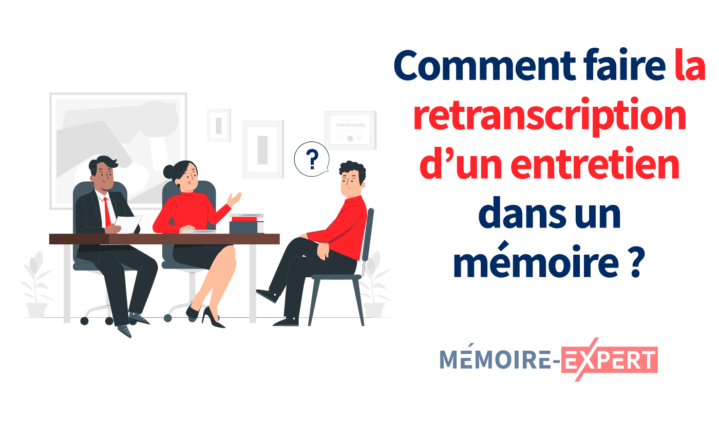 Retranscription d’entretien pour un mémoire
