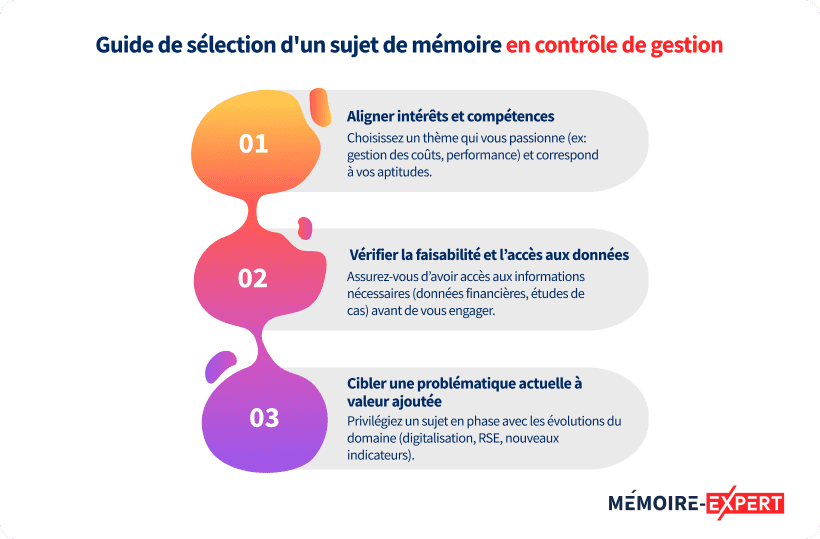 Guide de sélection d'un sujet de mémoire en contrôle de gestion