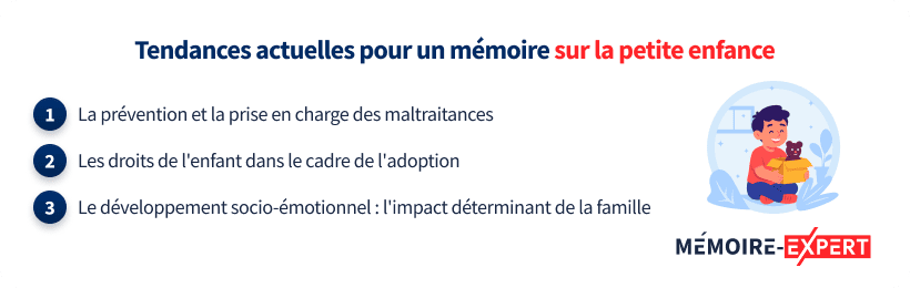 Tendances actuelles pour un mémoire sur la petite enfance